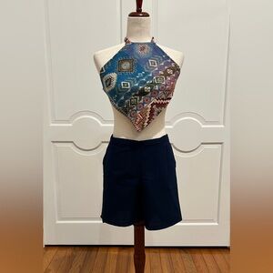 Artisan Hippie Boho Style wrap shorts made in Oaxaca Mexico.